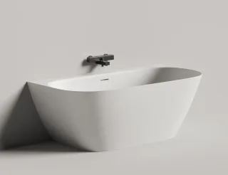 Ванна из искусственного камня Salini Sofia Wall S-Stone 102527M 160x80см белый матовый